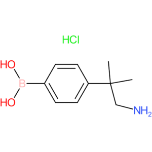(4-(1-amino-2-methylpropan-2-yl)phenyl)boronic acid hydrochloride