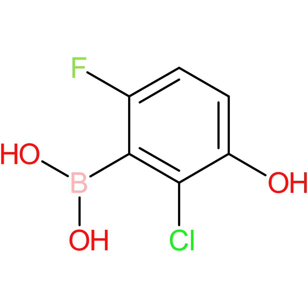 2-chloro-6-fluoro-3-hydroxyphenylboronic acid