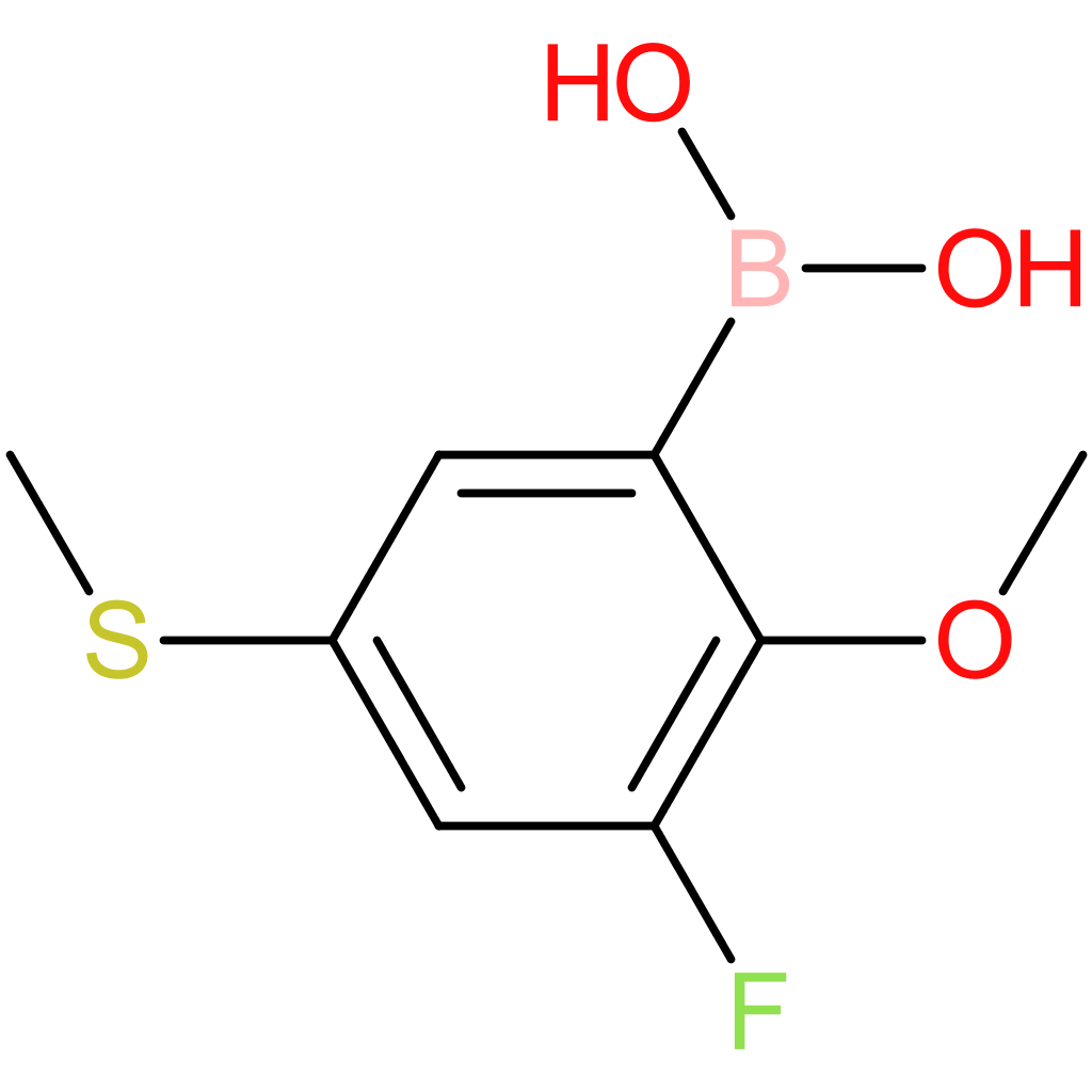 3-fluoro-2-methoxy-5-methylthiophenylboronic acid
