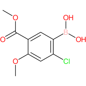 (2-chloro-4-methoxy-5-(methoxycarbonyl)phenyl)boronic acid