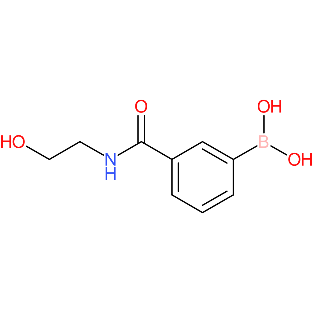 3-(2-hydroxyethylcarbamoyl)phenylboronic acid