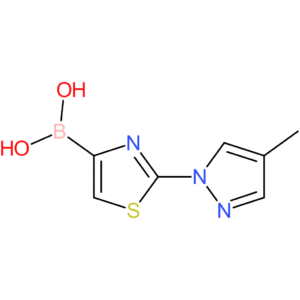 2-(4-methyl-1h-pyrazol-1-yl)thiazolE-4-boronic acid