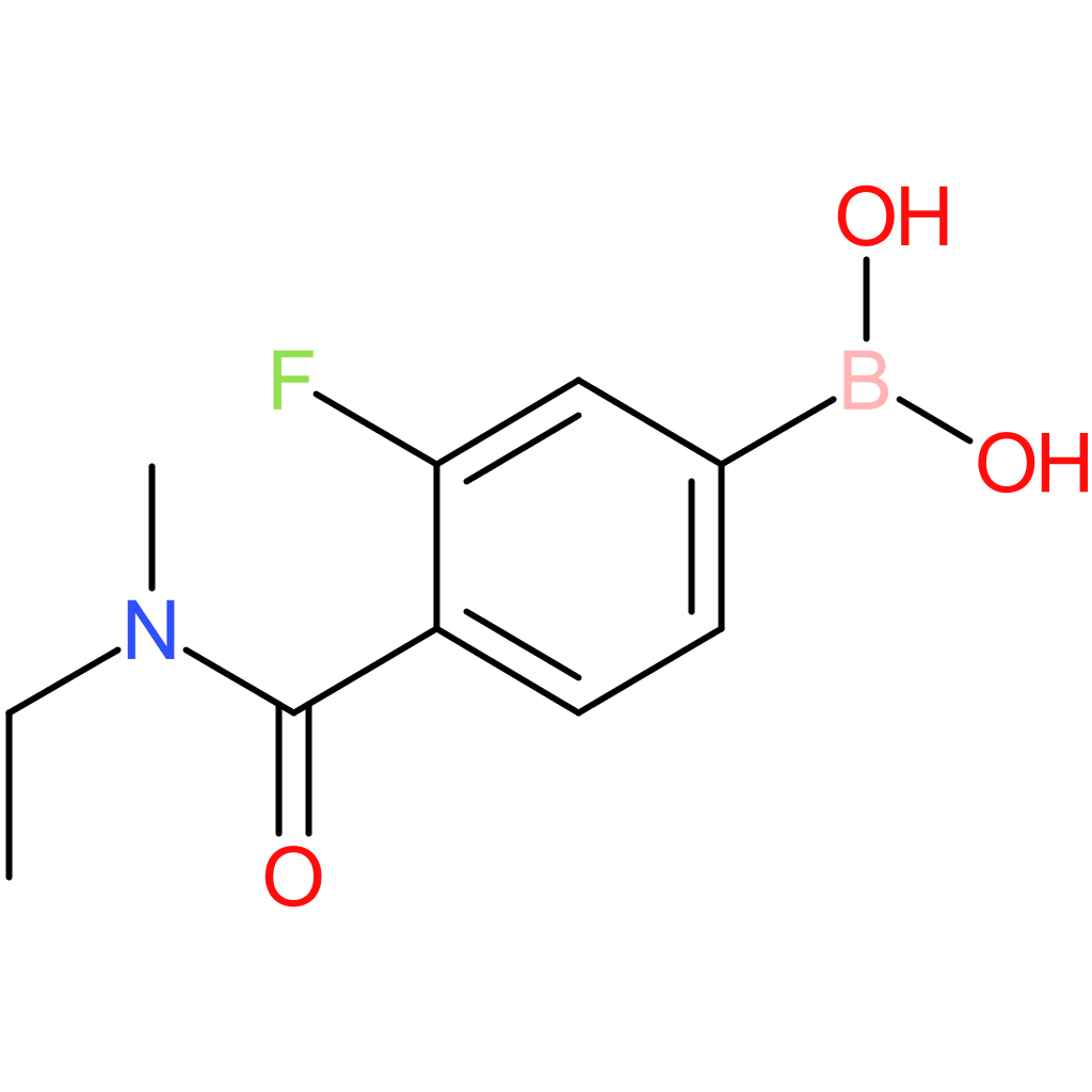 3-fluoro-4-n-methyl, n-ethylamidyl phenylboronic acid