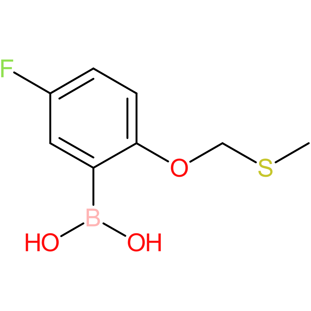 5-fluoro-2-methylsulfanylmethoxy-benzeneboronic acid