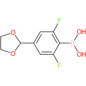 4-(1,3-dioxolan-2-yl)-2,6-difluorophenylboronic acid