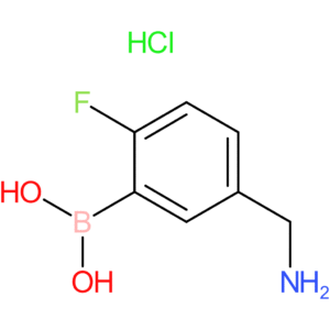 5-(aminomethyl)-2-fluorophenylboronic acid, hcl