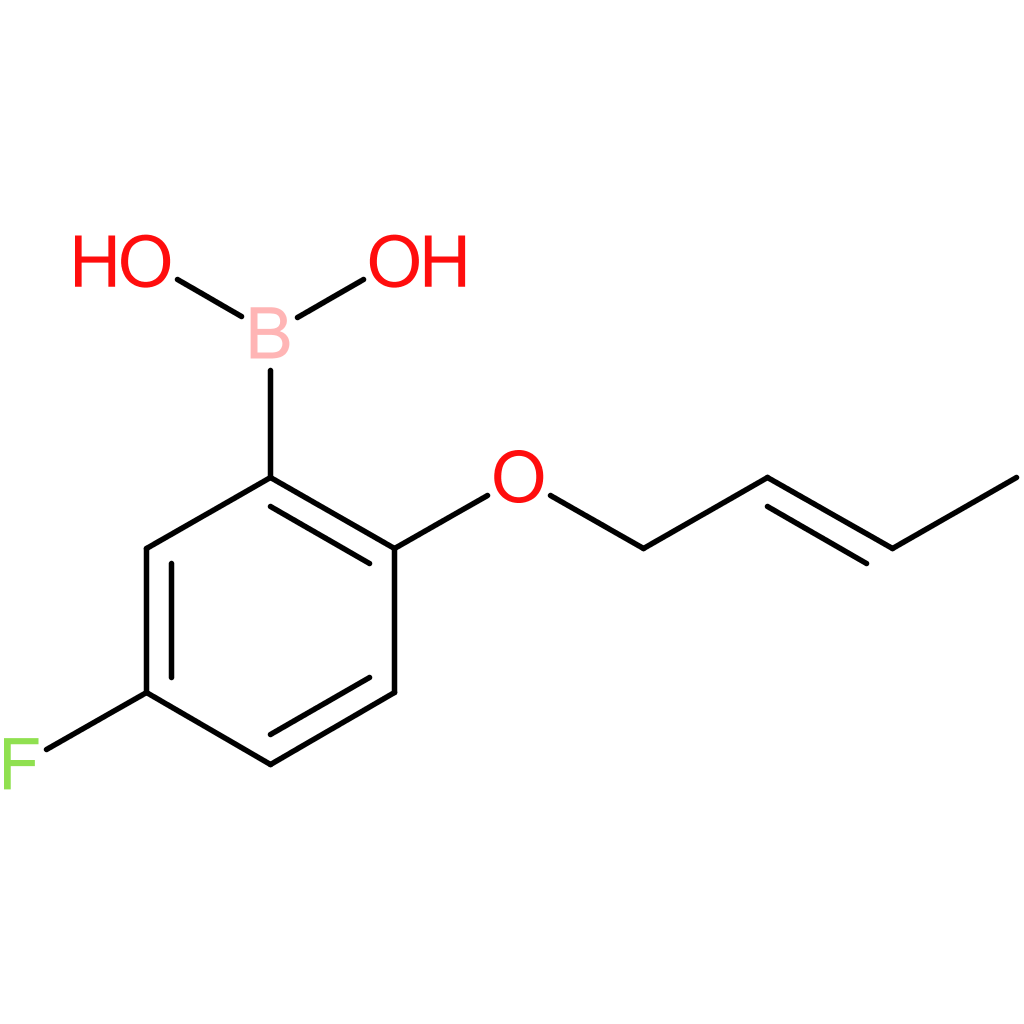 (E)-(2-(but-2-en-1-yloxy)-5-fluorophenyl)boronic acid