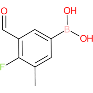 4-fluoro-3-formyl-5-methylphenylboronic acid