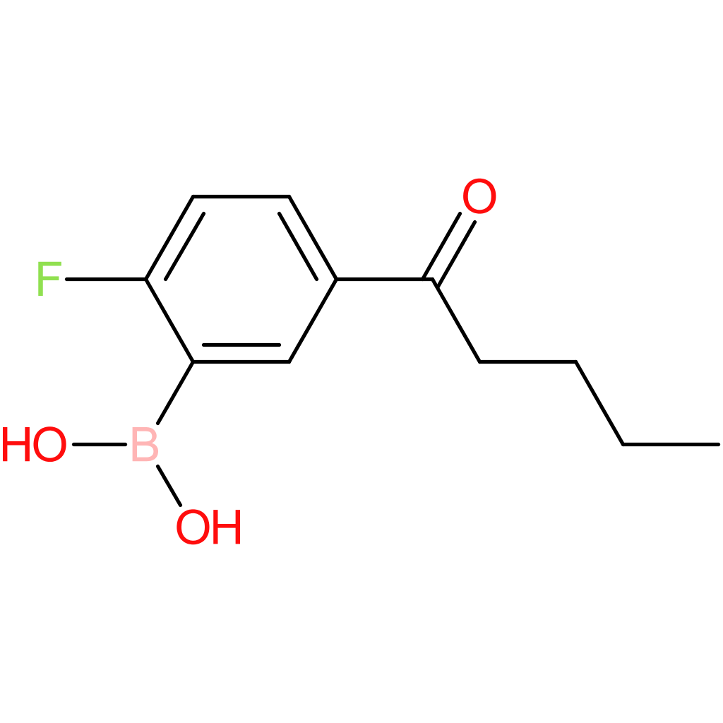 (2-fluoro-5-pentanoylphenyl)boronic acid