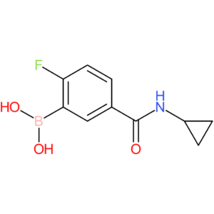 5-(cyclopropylcarbamoyl)-2-fluorophenylboronic acid
