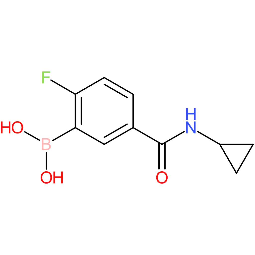5-(cyclopropylcarbamoyl)-2-fluorophenylboronic acid