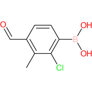 2-chloro-4-formyl-3-methylphenylboronic acid