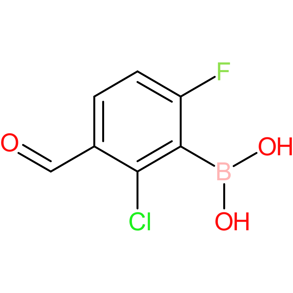 2-chloro-6-fluoro-3-formylphenylboronic acid