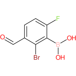 2-brom-6-fluoro-3-formylphenylboronic acid