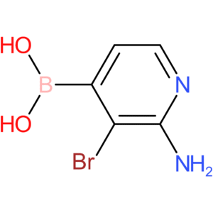 2-amino-3-bromopyridin-4-ylboronic acid