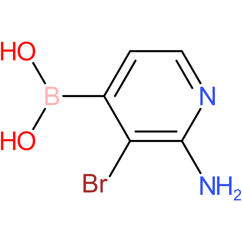 2-amino-3-bromopyridin-4-ylboronic acid