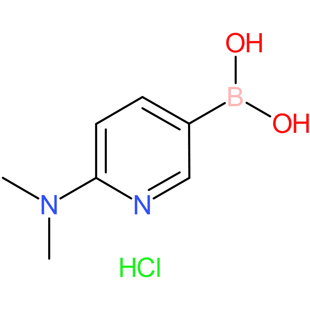 2-(dimethylamino)-5-pyridinyl boronic acid hydrochloride