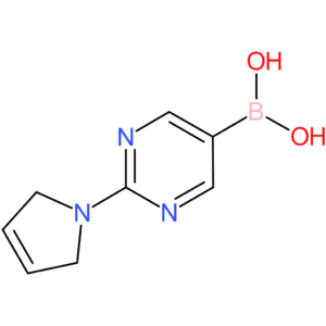 2-(2,5-dihydro-1h-pyrrol-1-yl)pyrimidin-5-ylboronic acid