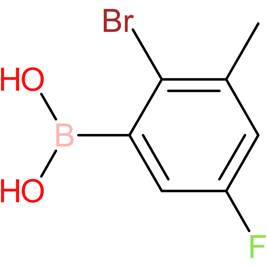 2-bromo-3-methyl-5-fluorophenylboronic acid