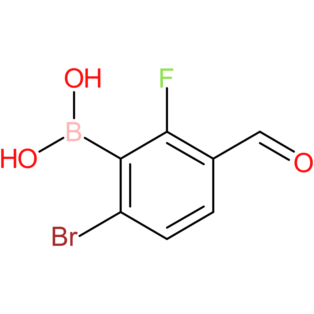 (6-bromo-2-fluoro-3-formylphenyl)boronic acid