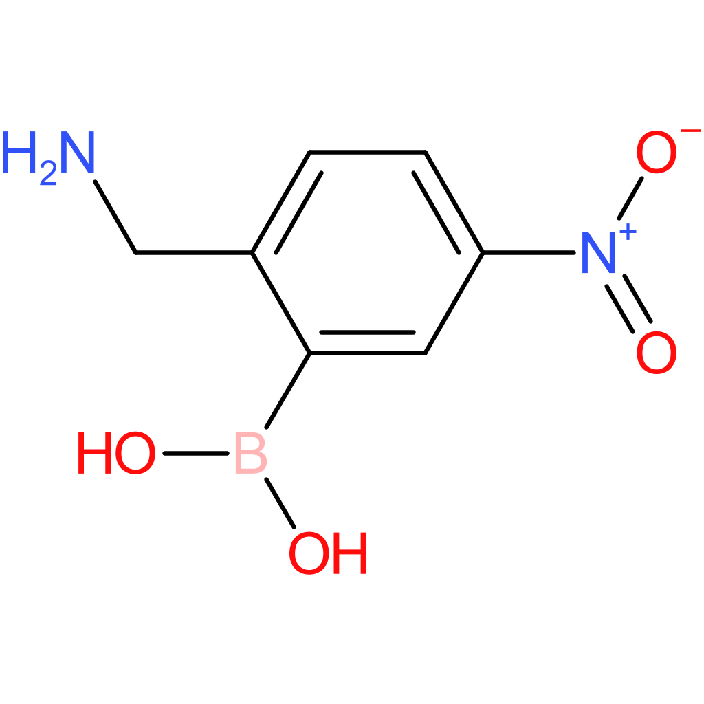 2-(aminomethyl)-5-nitrophenylboronic acid