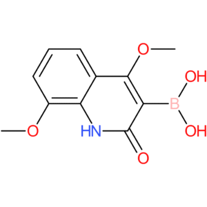 (1,2-dihydro-4,8-dimethoxy-2-oxo-3-quinolinyl)-boronic acid