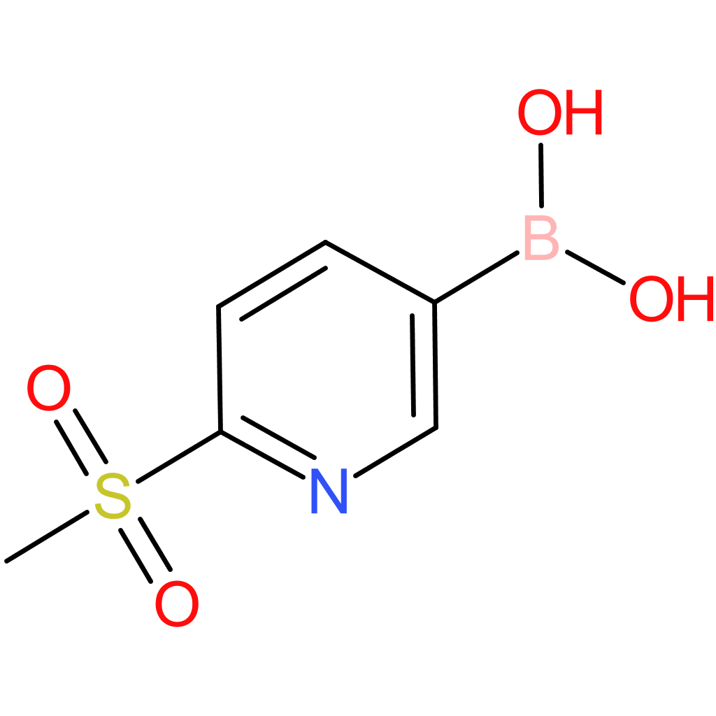 2-(methylsulfonyl)pyridine-5-boronic acid