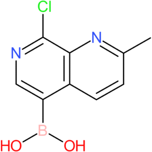 (8-chloro-2-methyl-1,7-naphthyridin-5-yl)boronic acid