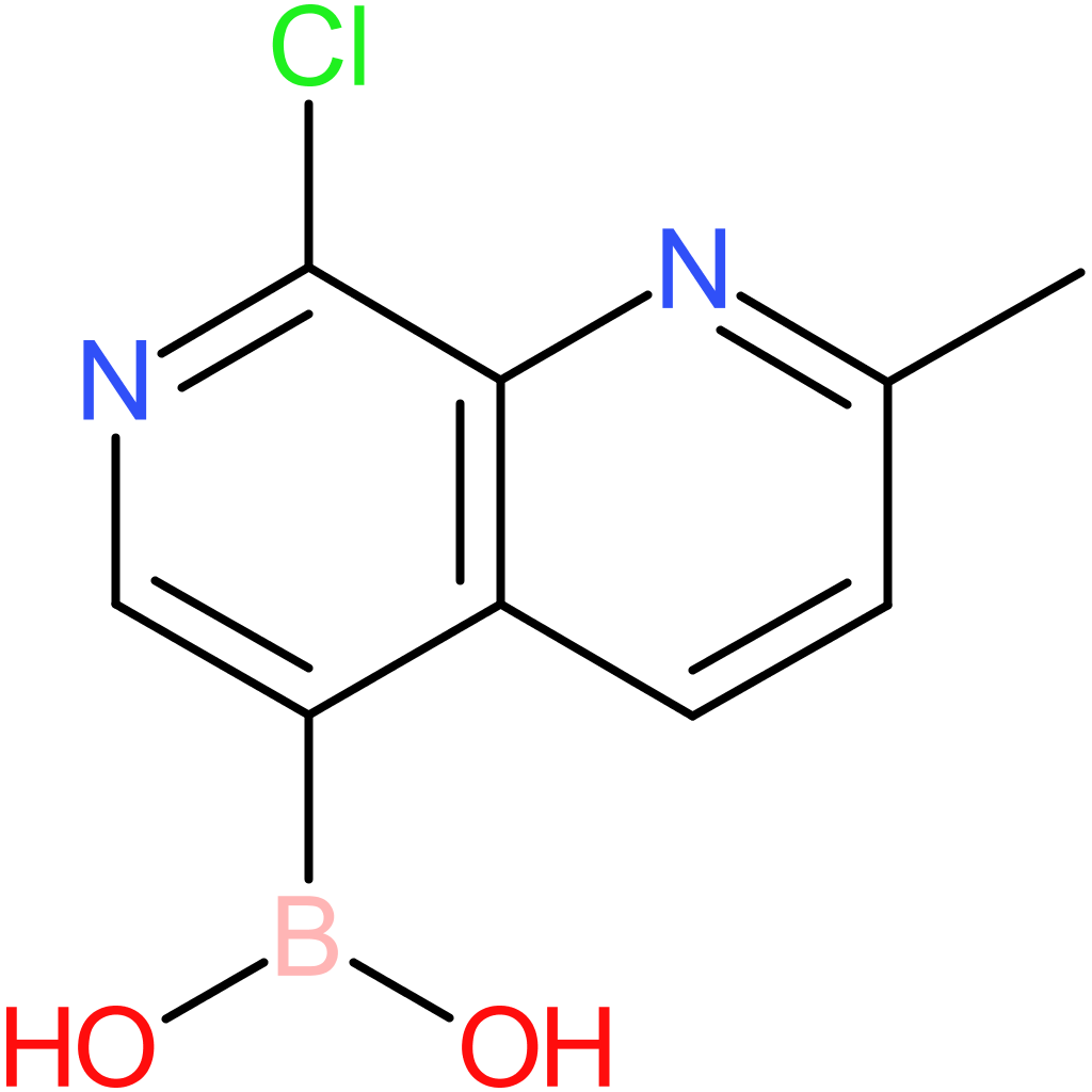 (8-chloro-2-methyl-1,7-naphthyridin-5-yl)boronic acid
