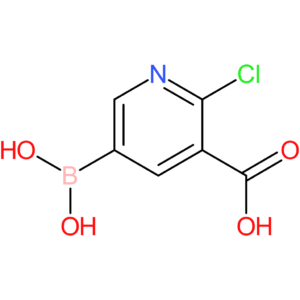 3-carboxy-2-chloropyridine-5-boronic acid