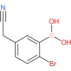 2-bromo-5-(cyanomethyl)phenylboronic acid