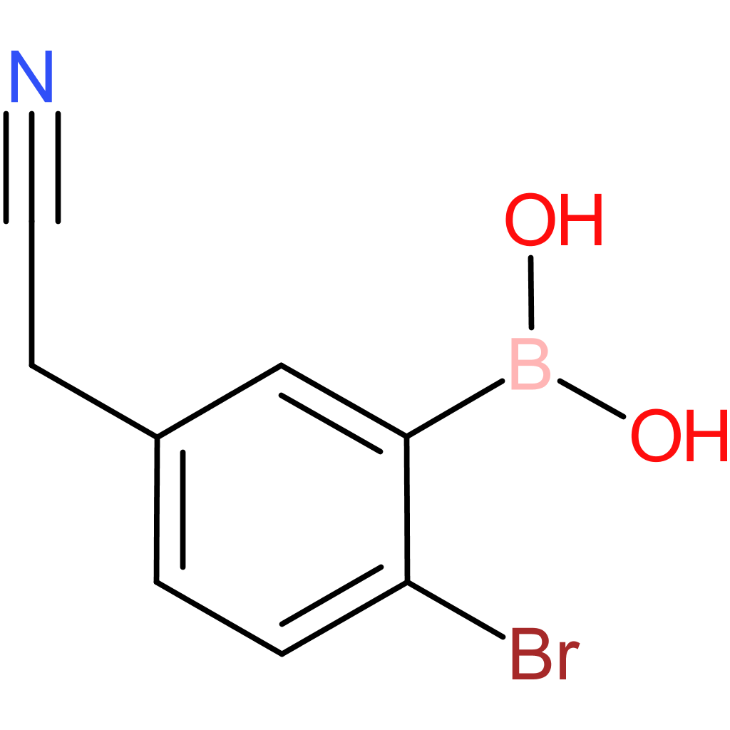 2-bromo-5-(cyanomethyl)phenylboronic acid