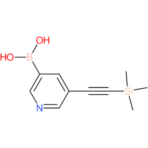 5-((trimethylsilyl)ethynyl)pyridin-3-ylboronic acid