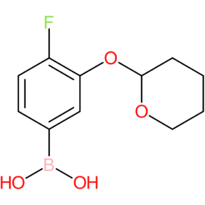 (4-fluoro-3-((tetrahydro-2h-pyran-2-yl)oxy)phenyl)boronic acid
