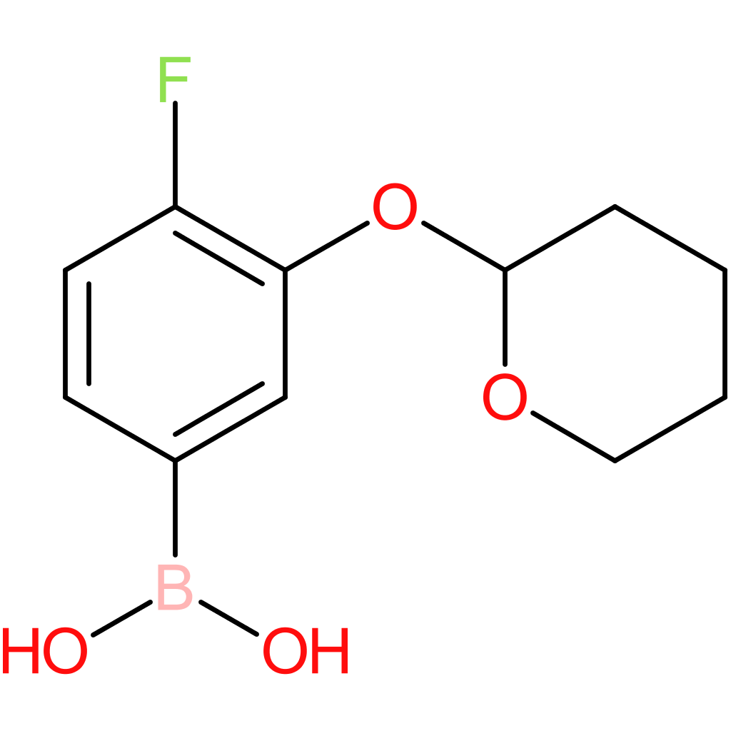 (4-fluoro-3-((tetrahydro-2h-pyran-2-yl)oxy)phenyl)boronic acid