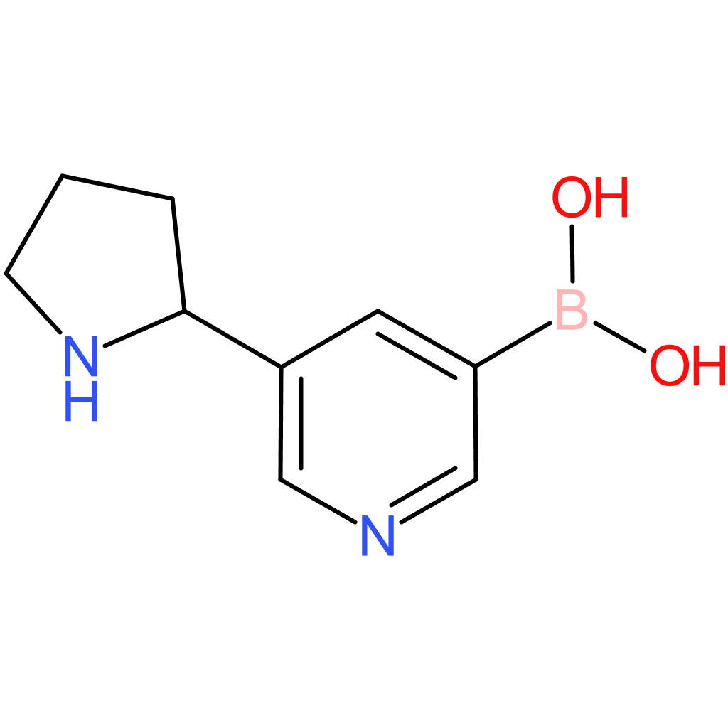 b-[5-(2-pyrrolidinyl)-3-pyridinyl]boronic acid
