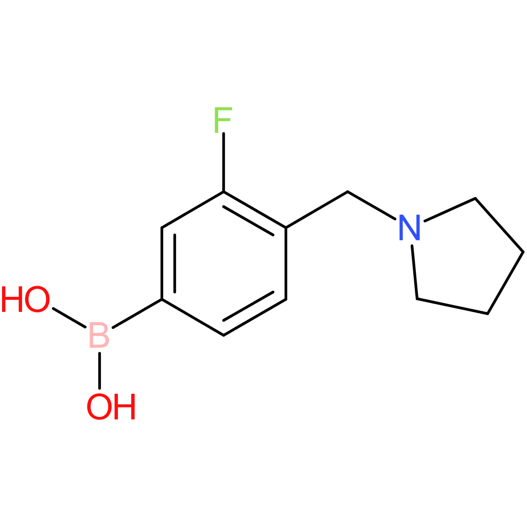 3-fluoro-4-(pyrrolidin-1-ylmethyl)phenylboronic acid