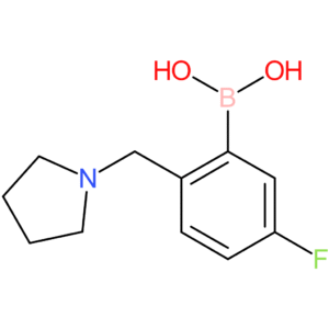 (5-fluoro-2-(pyrrolidin-1-ylmethyl)phenyl)boronic acid