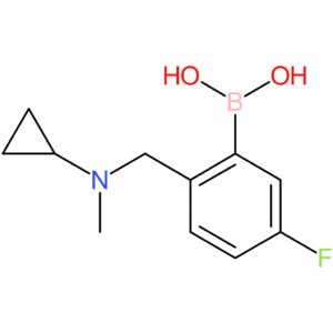 (2-([cyclopropyl(methyl)amino]methyl)-5-fluorophenyl)boronic acid