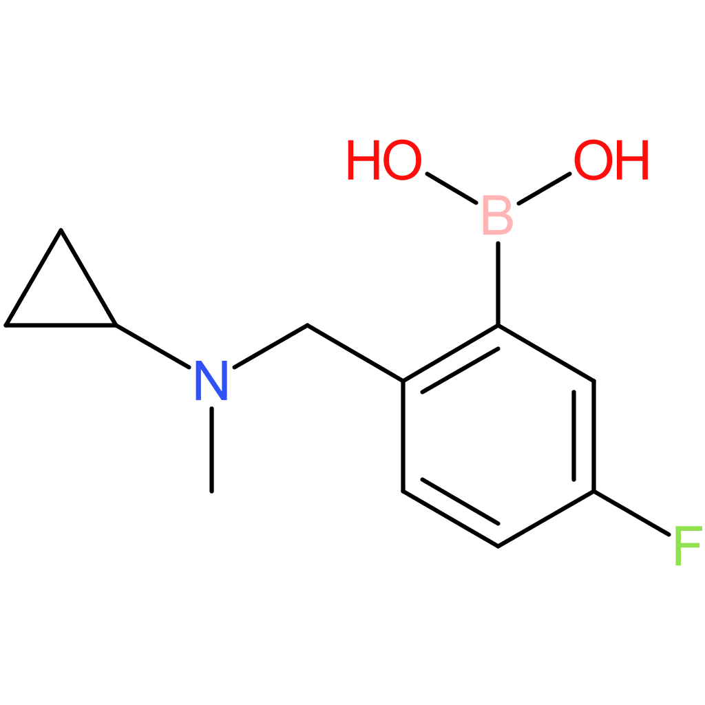 (2-([cyclopropyl(methyl)amino]methyl)-5-fluorophenyl)boronic acid
