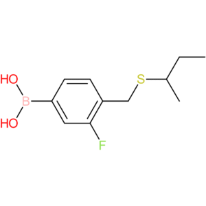 (4-[(butan-2-ylsulfanyl)methyl]-3-fluorophenyl)boronic acid