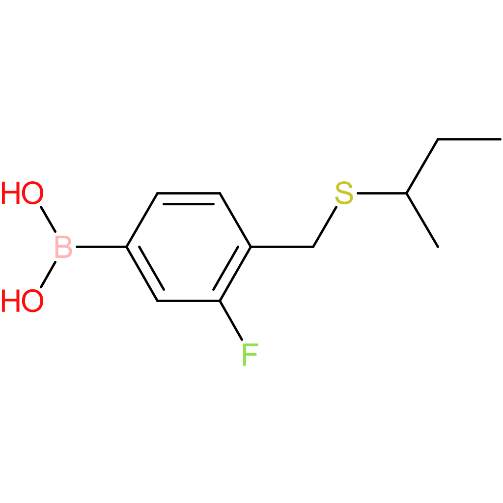(4-[(butan-2-ylsulfanyl)methyl]-3-fluorophenyl)boronic acid