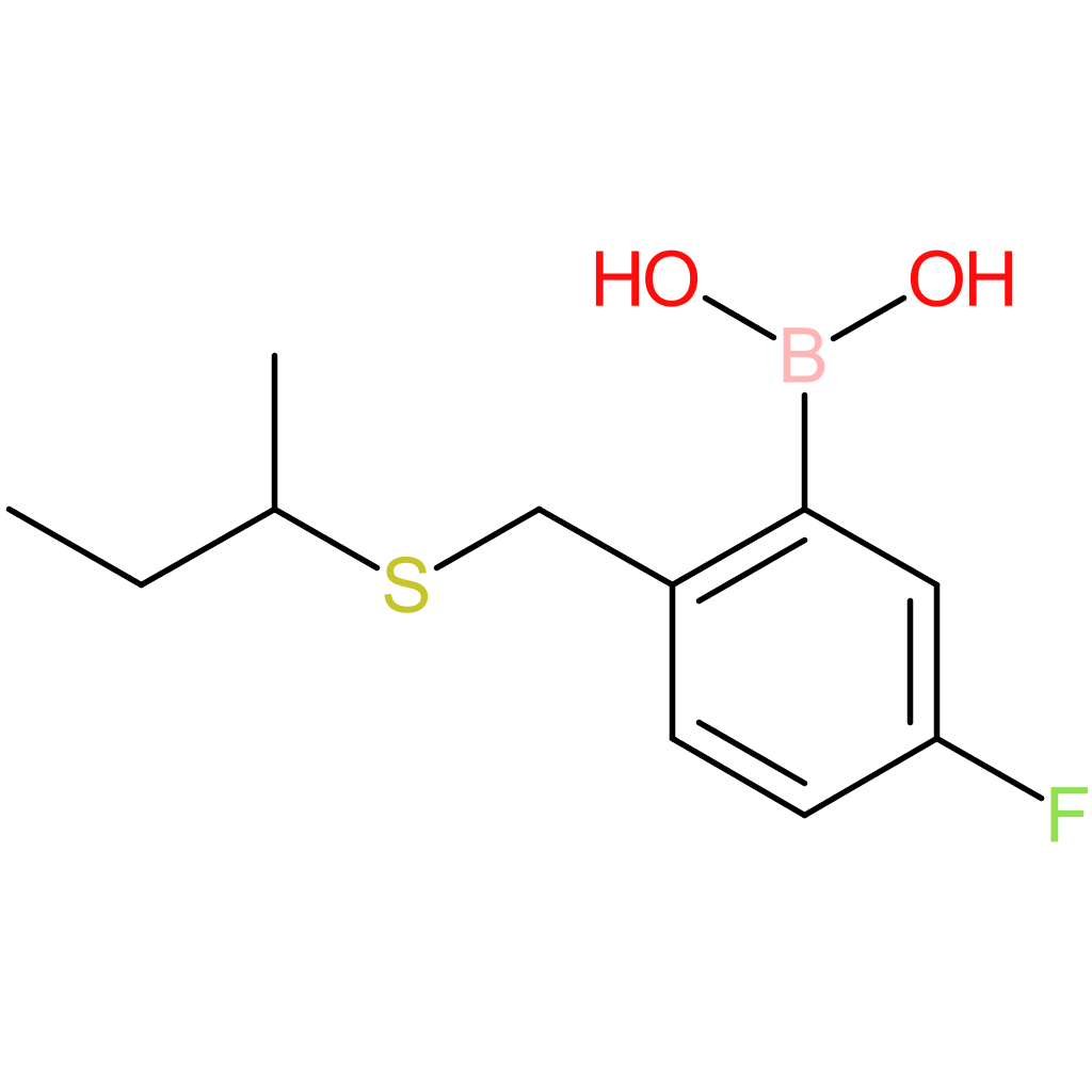 (2-[(butan-2-ylsulfanyl)methyl]-5-fluorophenyl)boronic acid