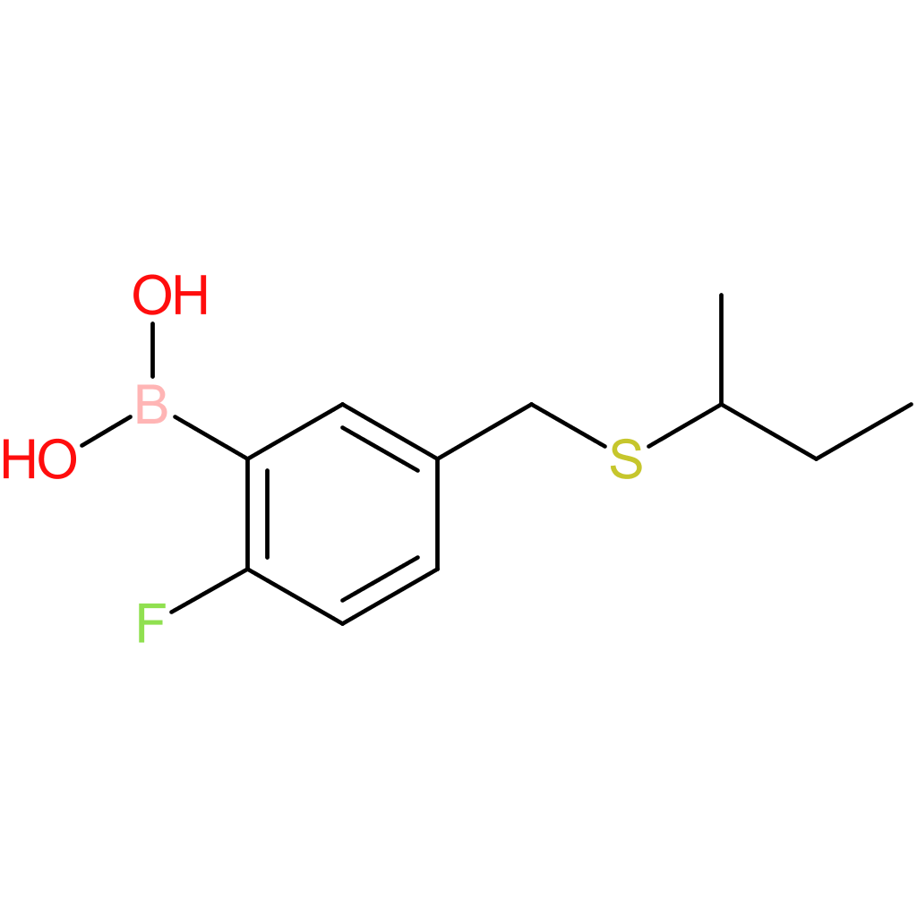 (5-[(butan-2-ylsulfanyl)methyl]-2-fluorophenyl)boronic acid