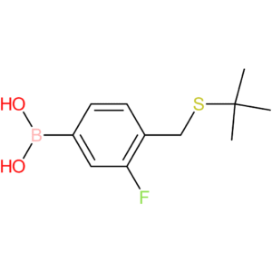 (4-[(tert-butylsulfanyl)methyl]-3-fluorophenyl)boronic acid