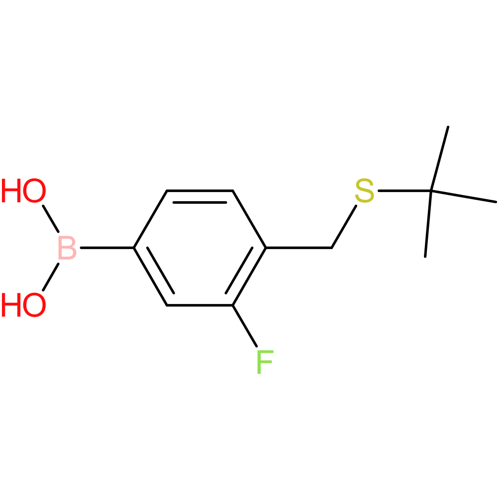 (4-[(tert-butylsulfanyl)methyl]-3-fluorophenyl)boronic acid