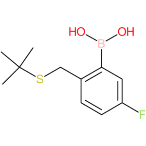 (2-[(tert-butylsulfanyl)methyl]-5-fluorophenyl)boronic acid