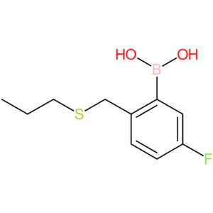 (5-fluoro-2-[(propylsulfanyl)methyl]phenyl)boronic acid