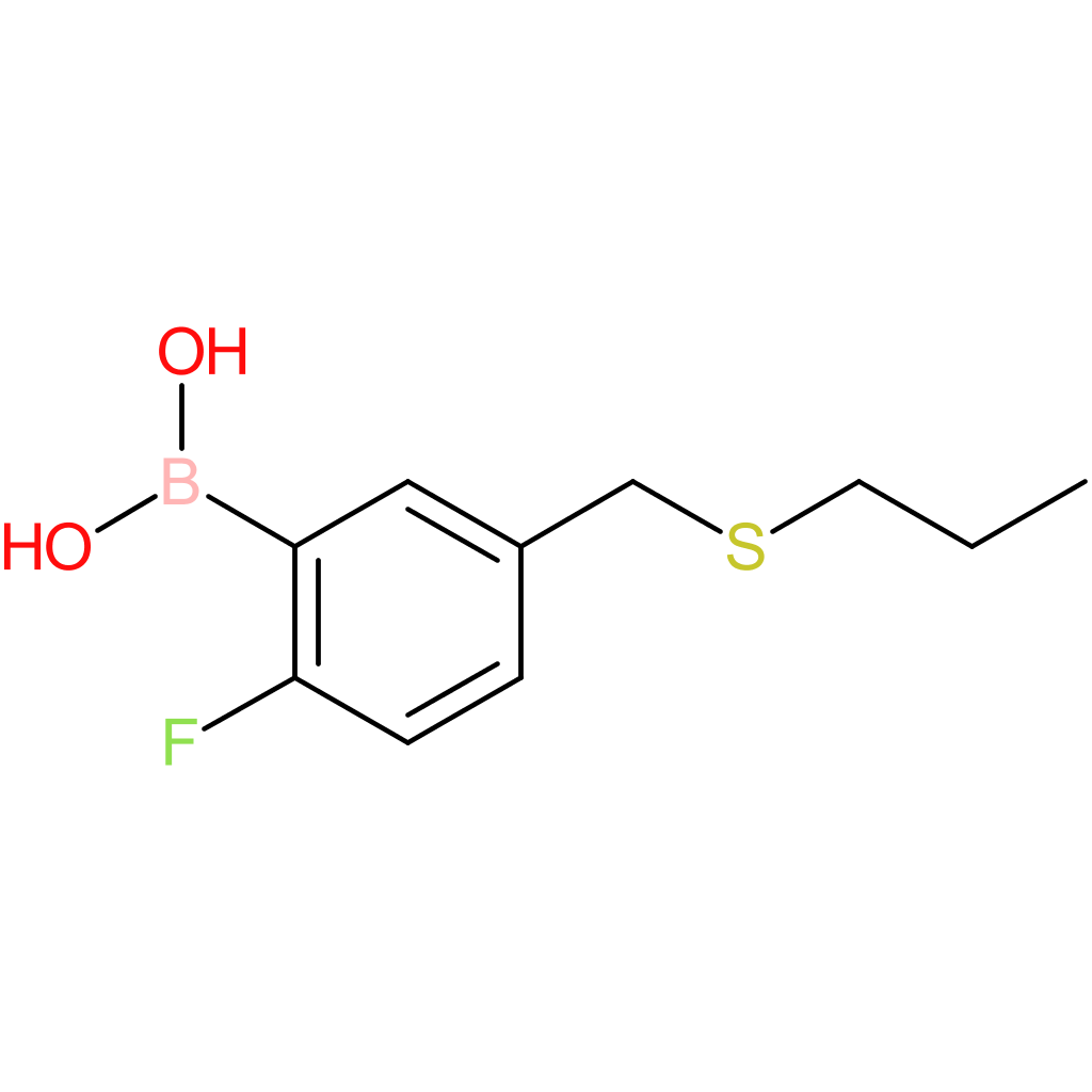(2-fluoro-5-[(propylsulfanyl)methyl]phenyl)boronic acid