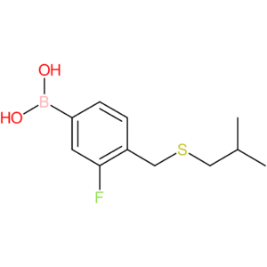 (3-fluoro-4-([(2-methylpropyl)sulfanyl]methyl)phenyl)boronic acid